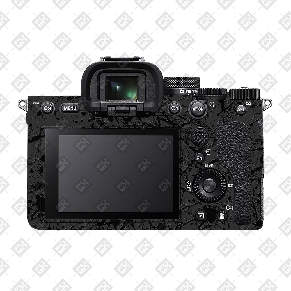 Textured Black Splash Sony A7 S Camera Skin