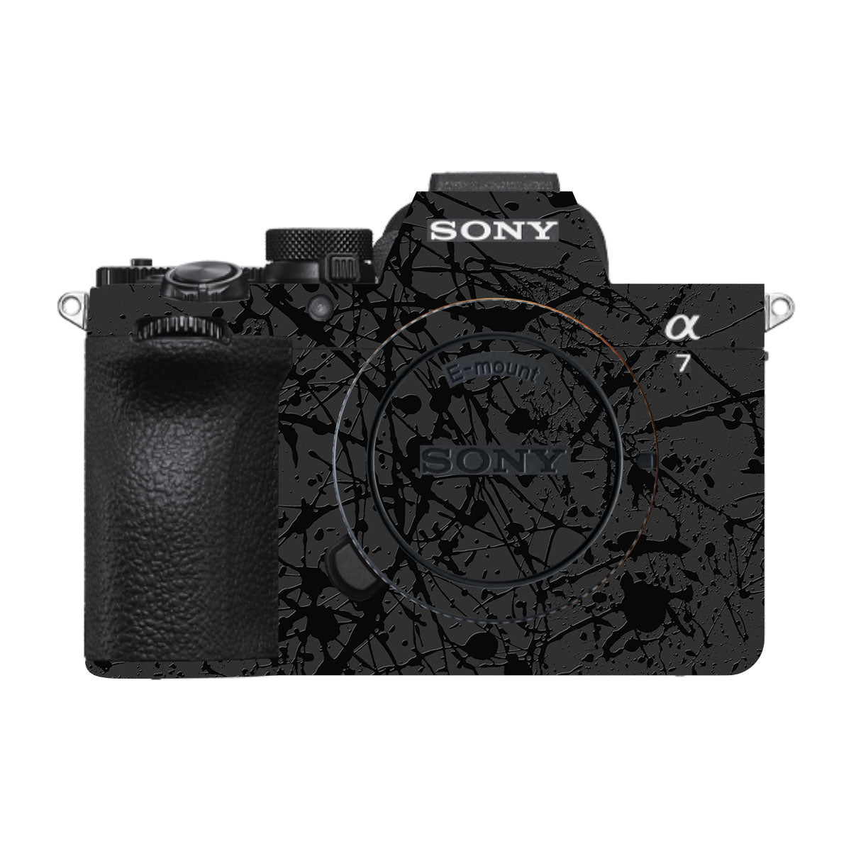 Textured Black Splash Sony A7 V Camera Skin
