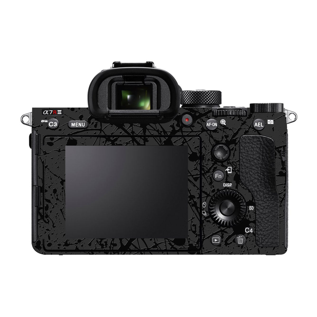 Textured Black Splash Sony A7R II Camera Skin