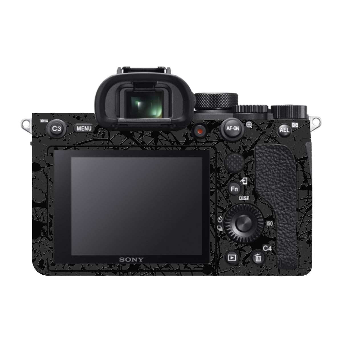 Textured Black Splash Sony A7R III Camera Skin