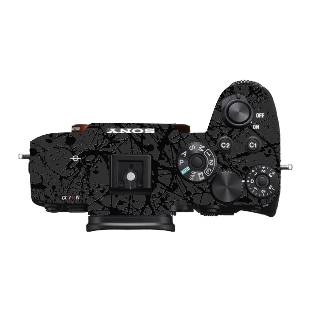 Textured Black Splash Sony A7R III Camera Skin