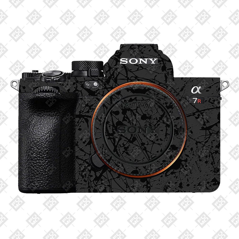Textured Black Splash Sony A7R IV Camera Skin