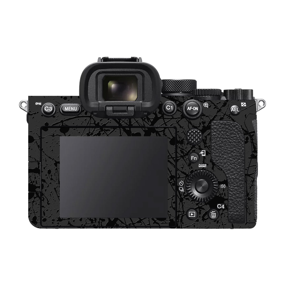 Textured Black Splash Sony A7RV Camera Skin