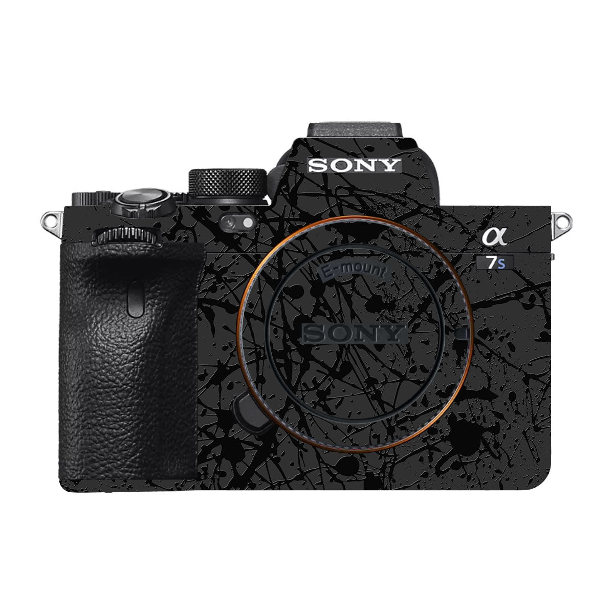 Textured Black Splash Sony A7RV Camera Skin