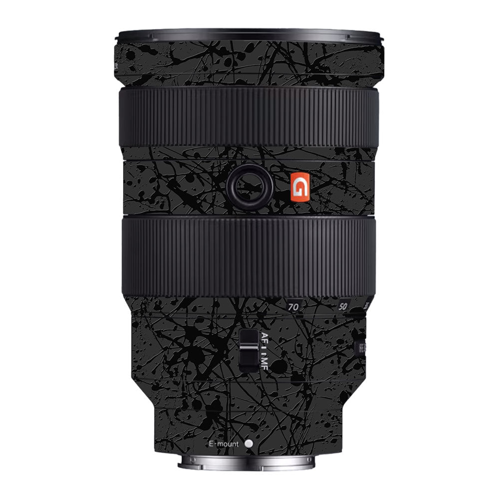 Textured Black Splash Sony FE 24-70mm f/2.8 GM Camera Lens Skin