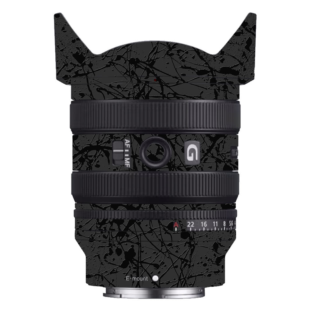 Textured Black Splash Sony FE 24–50mm f/2.8 G Camera Lens Skin