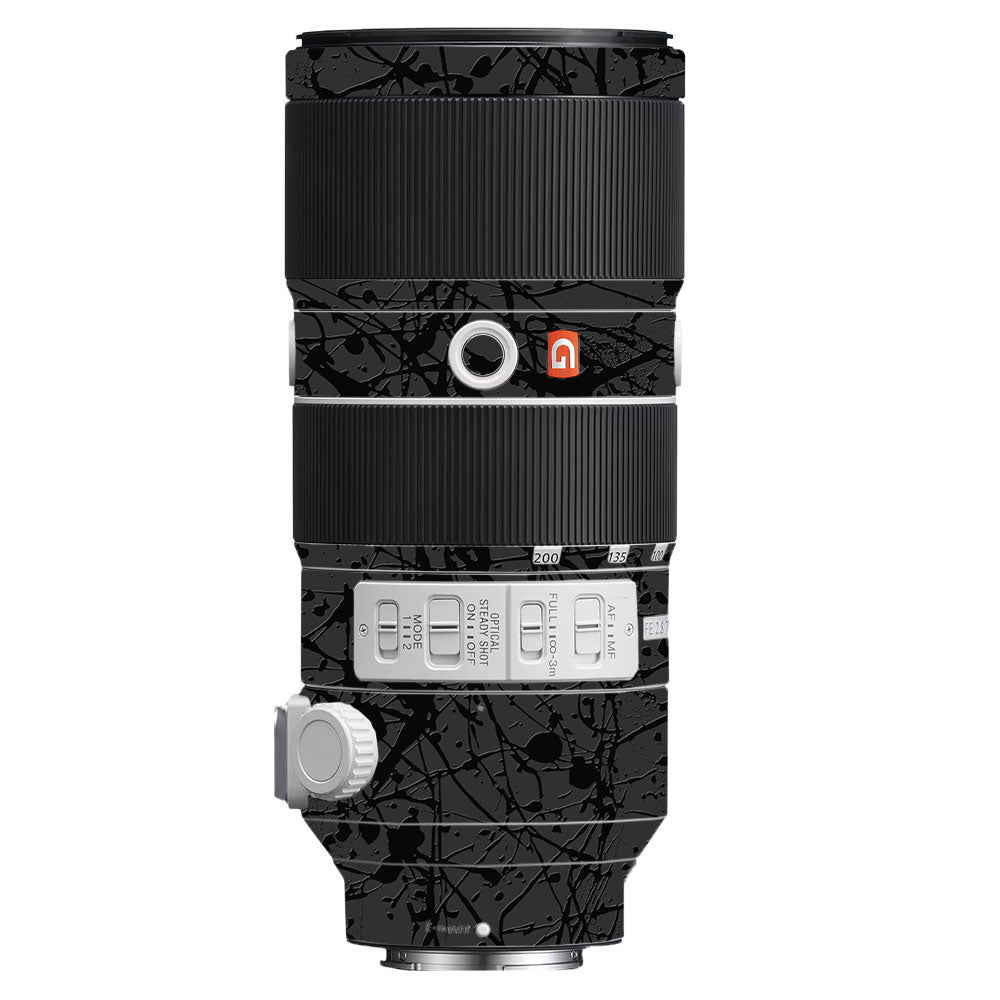 Textured Black Splash Sony FE 70-200mm f/2.8 GM OSS Camera Lens Skin