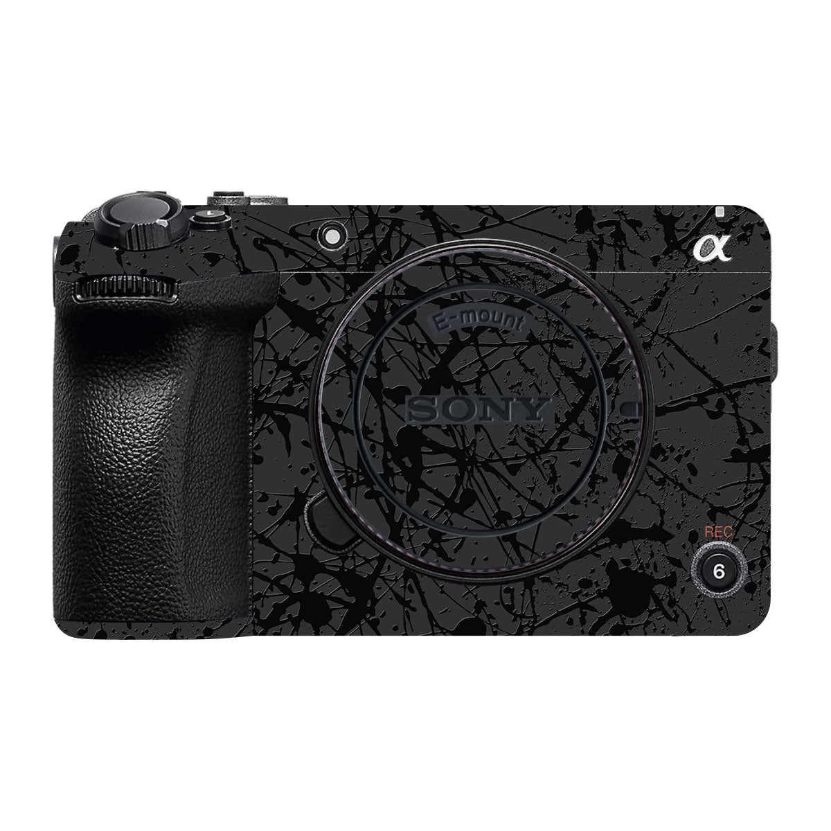 Textured Black Splash Sony FX3 Camera Skin