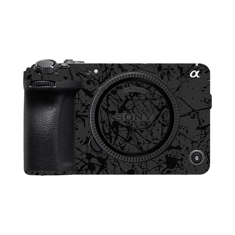 Textured Black Splash Sony FX30 Camera Skin