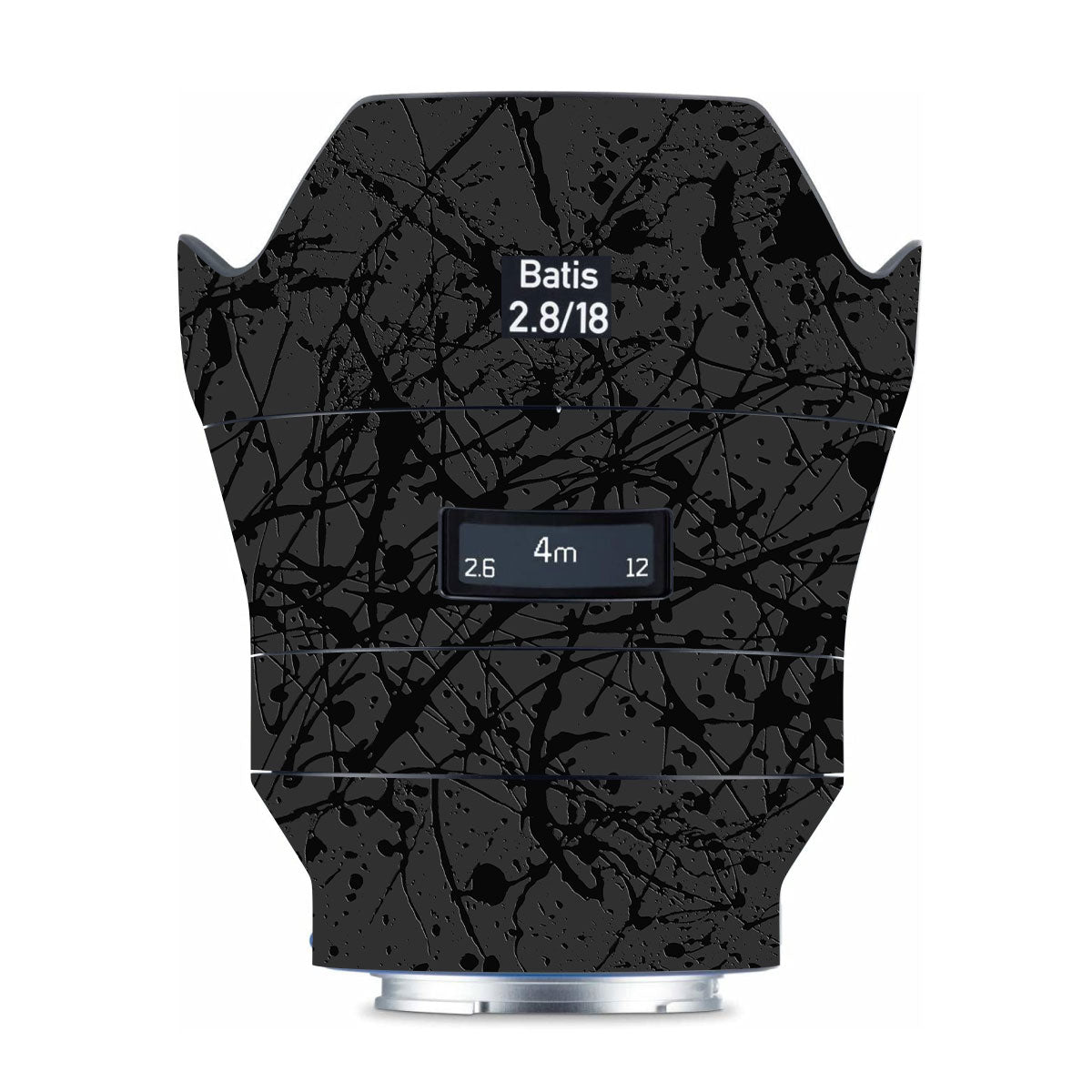 Textured Black Splash Zeiss Batis 18mm F/2.8 Sony E Camera Lens Skin
