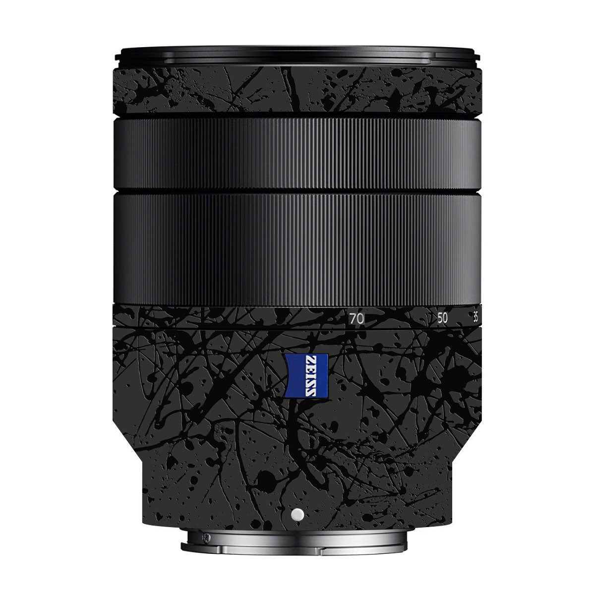 Textured Black Splash Zeiss Vario-Tessar FE 24-70mm F/4 ZA OSS Sony E Camera Lens Skin