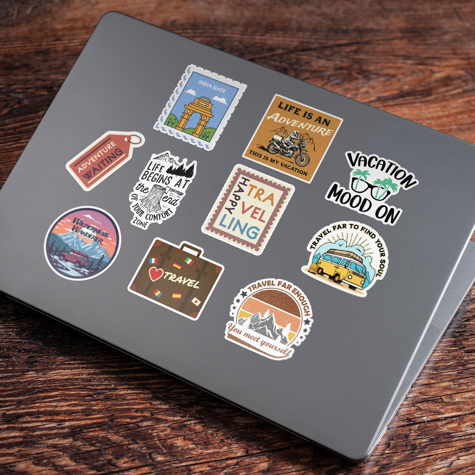 15 Travel Stickers in Pack 2