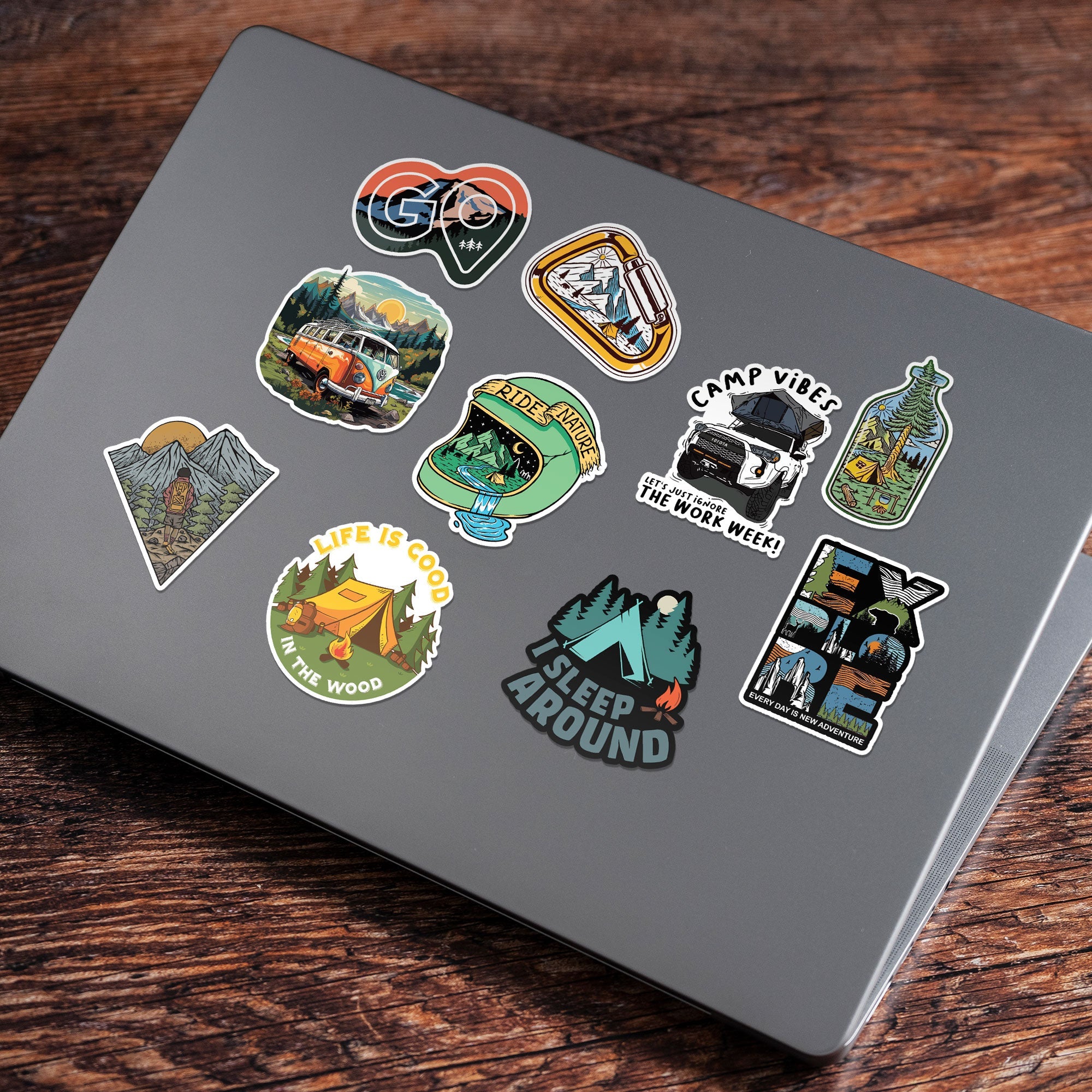 20 Travel Stickers in Pack 3