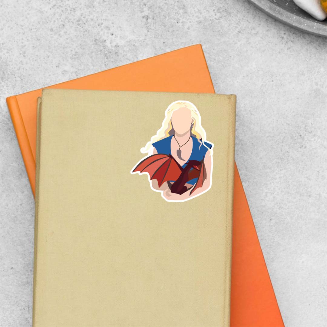 Daenerys Targaryen Minimalist TV Shows Stickers