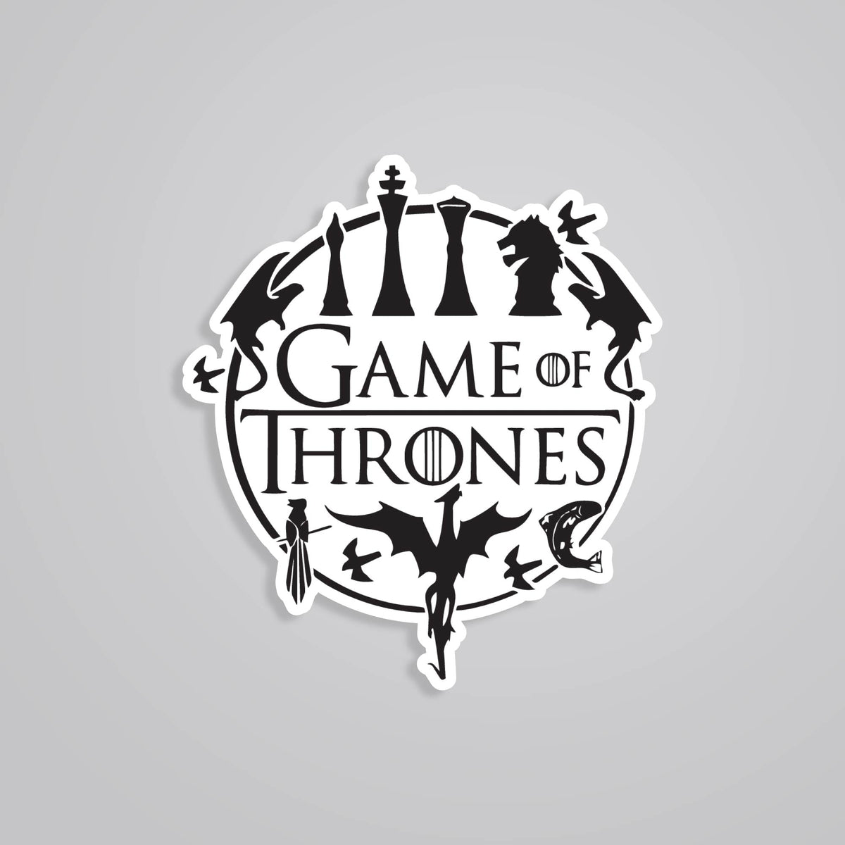 Sticker Got Mod Game of Thrones Logo Stickers - Exclusive Design