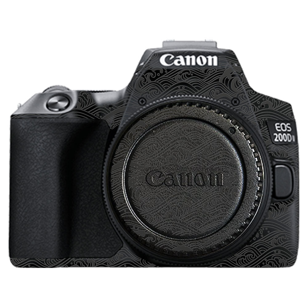 Textured Matte Charcoal Canon EOS 200D II Camera Skin