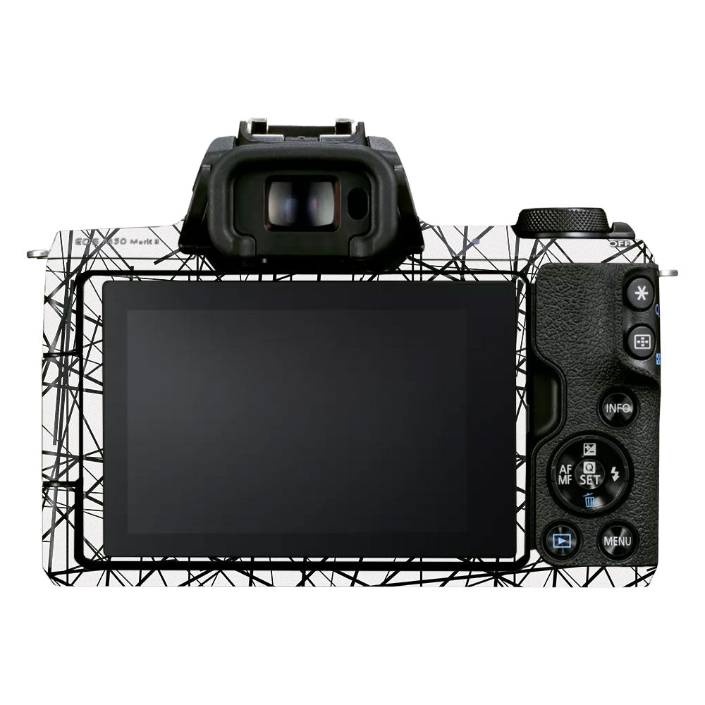 Textured White Chaos Line Canon EOS M50 Mark II Camera Skin