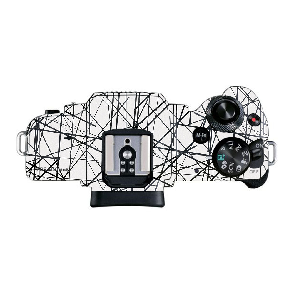 Textured White Chaos Line Canon EOS M50 Mark II Camera Skin