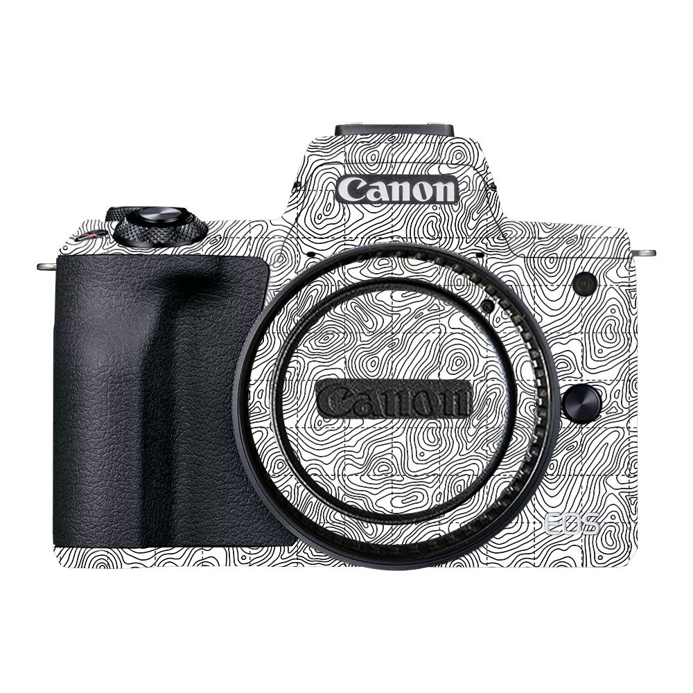 Textured Topo Flow Canon EOS M50 Mark II Camera Skin