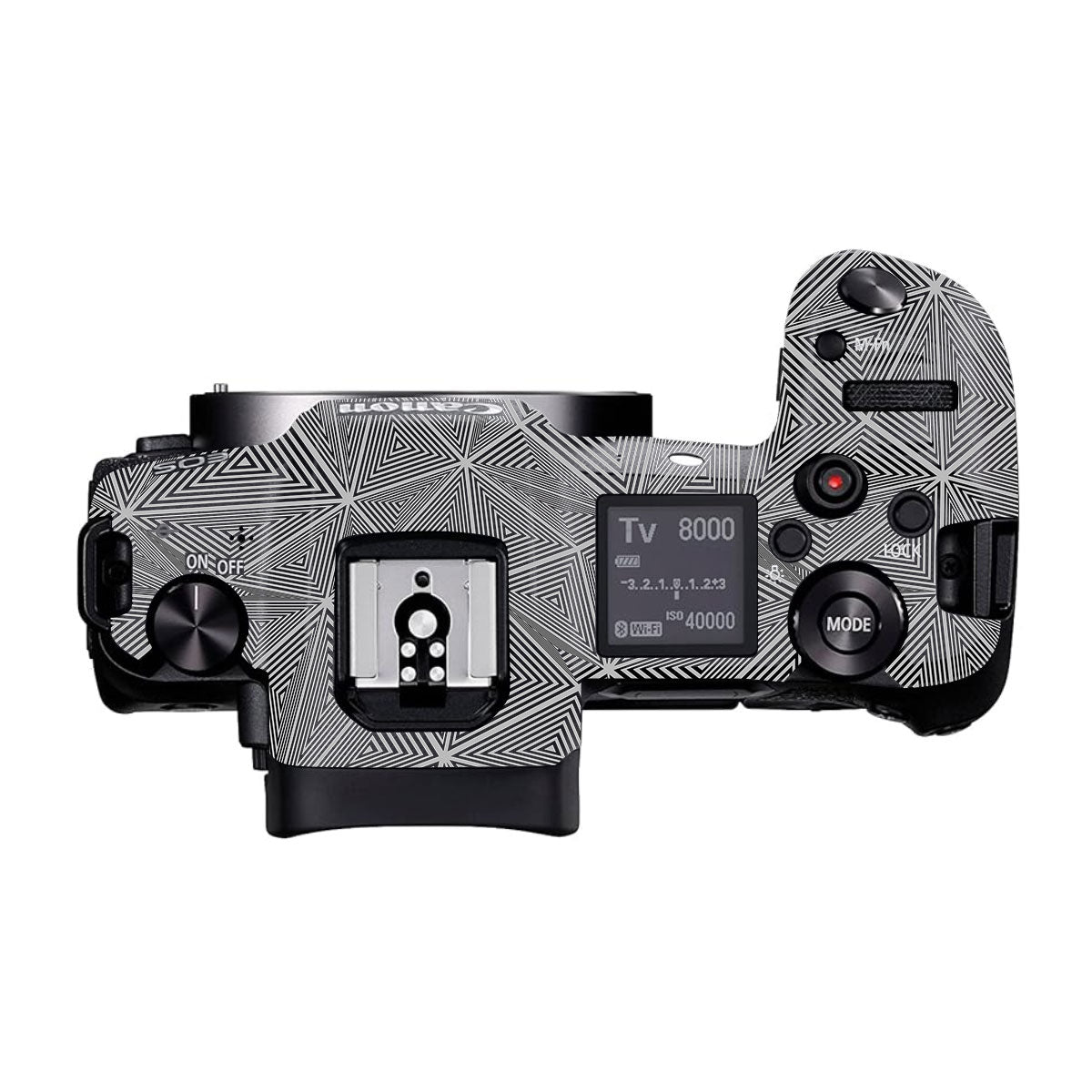 Textured Dark Prism Geometric Canon EOS R Camera Skin