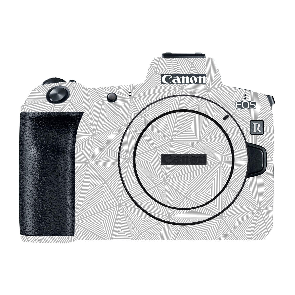 Textured Silver Prism Geometric Canon EOS R Camera Skin