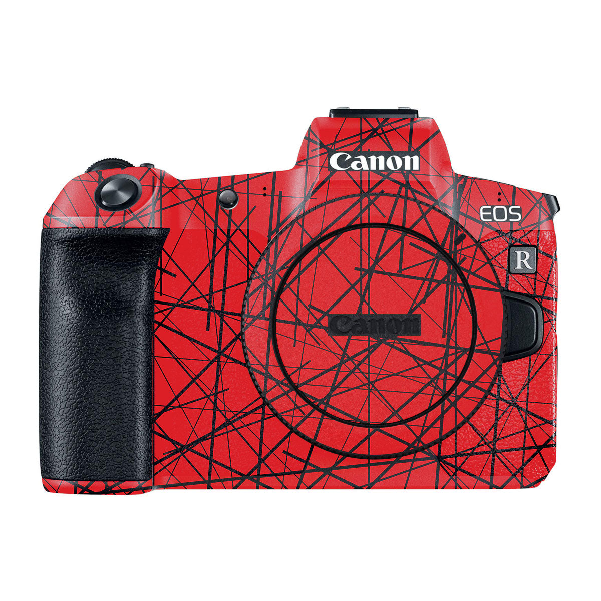 Textured Red Chaos Line Canon EOS R Camera Skin