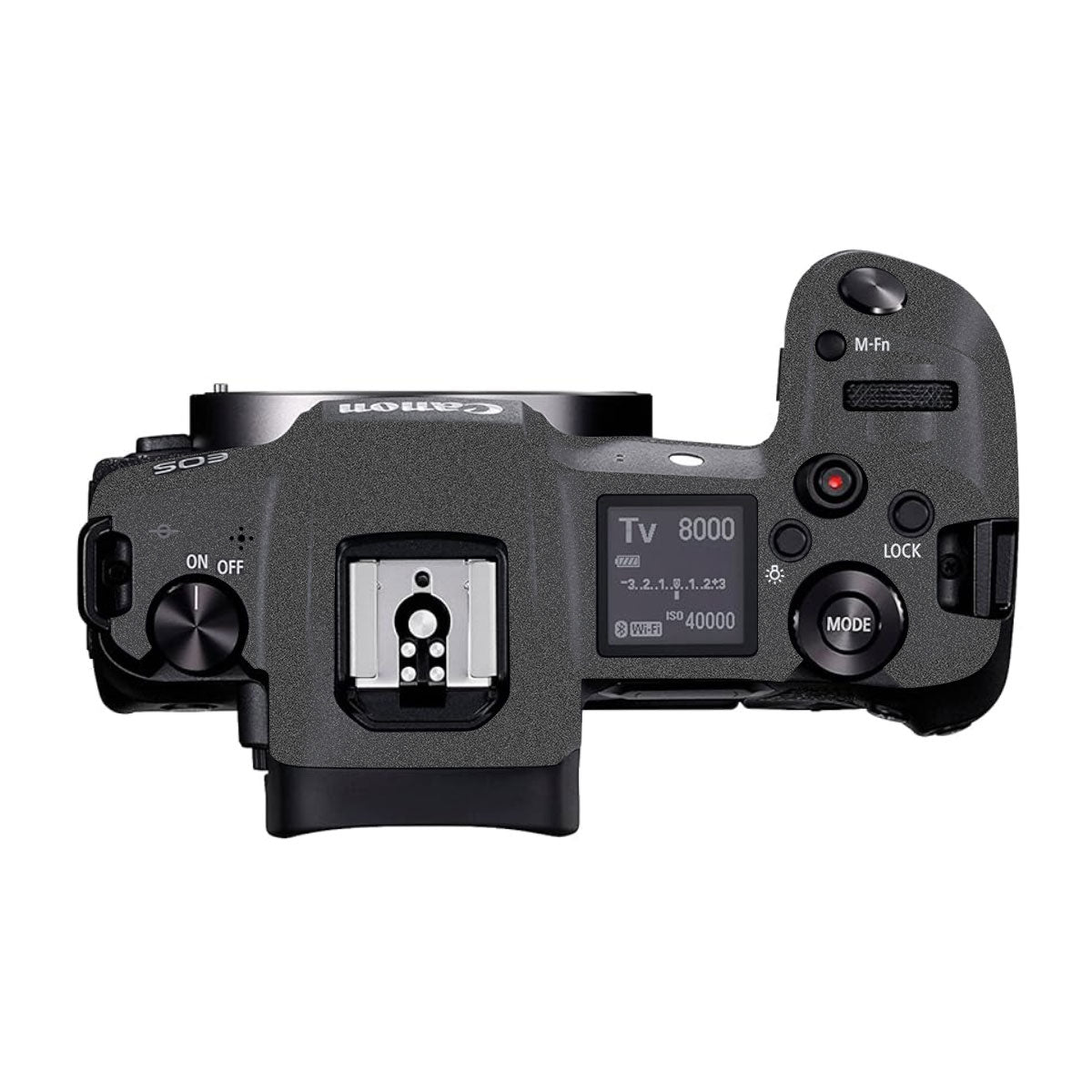 Textured Metallic Steel Grain Canon EOS R Camera Skin