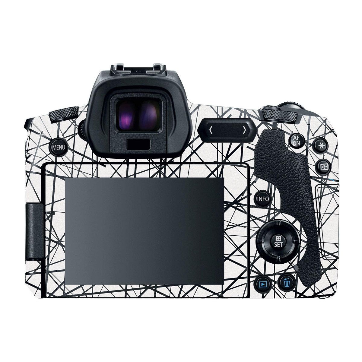 Textured White Chaos Line Canon EOS R Camera Skin