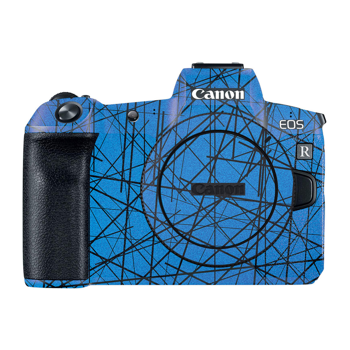 Textured Electric Blue Chaos Canon EOS R Camera Skin