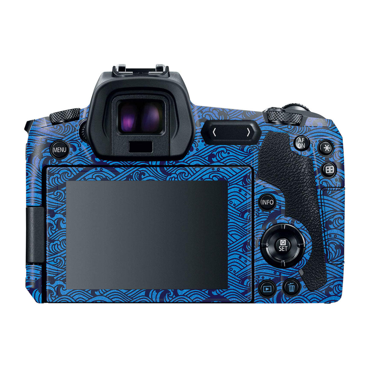 Textured Ocean Wave Blue Canon EOS R Camera Skin