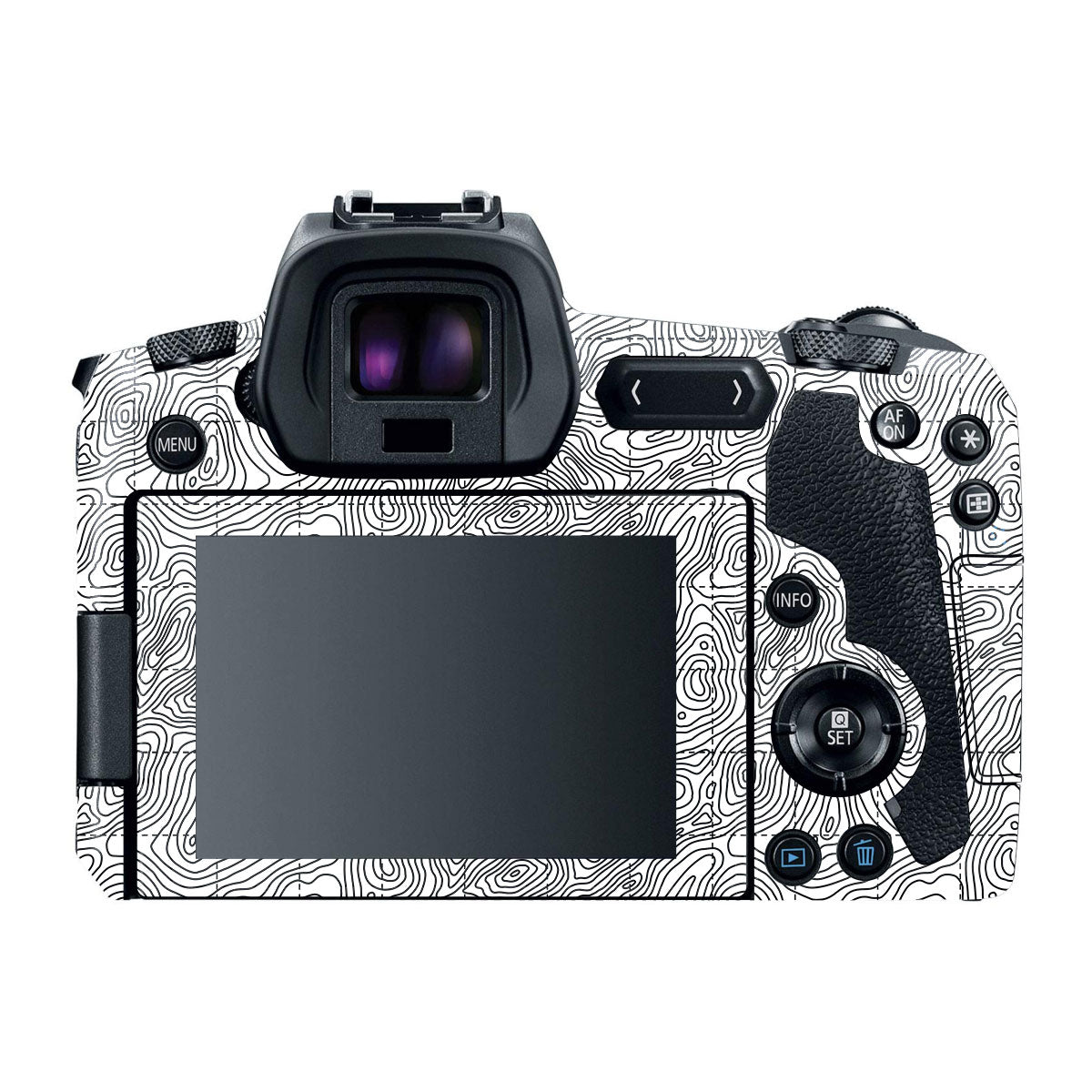 Textured Topo Flow Canon EOS R Camera Skin
