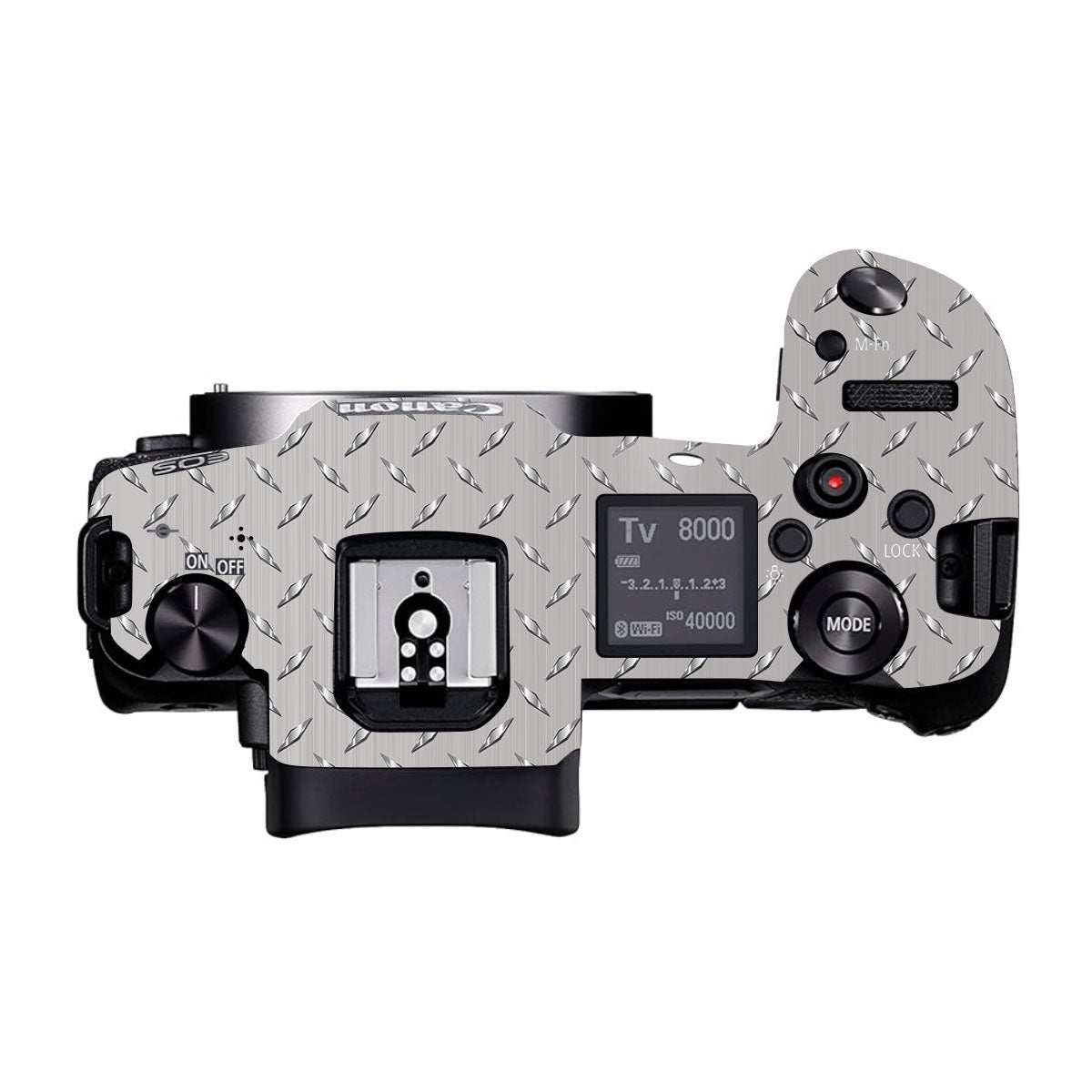 Textured Silver Tread Canon EOS R Camera Skin
