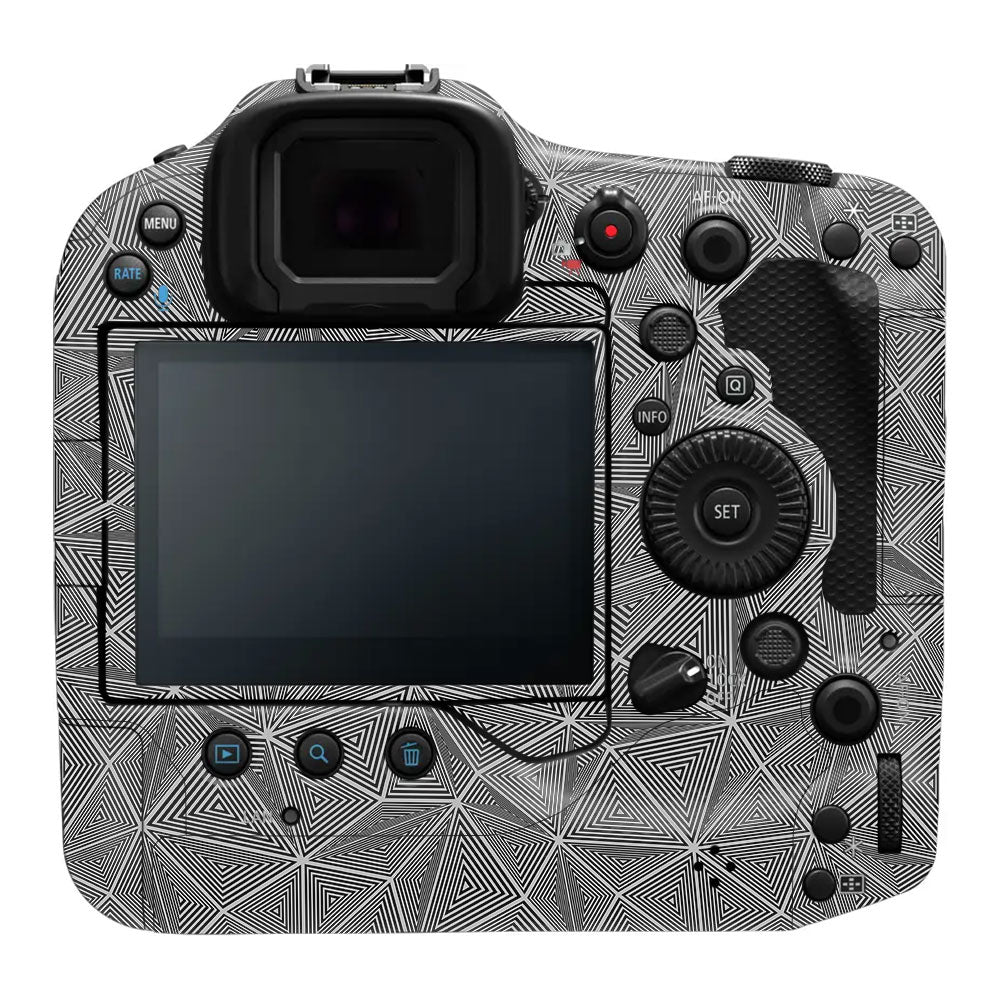 Textured Dark Prism Geometric Canon EOS R3 Camera Skin