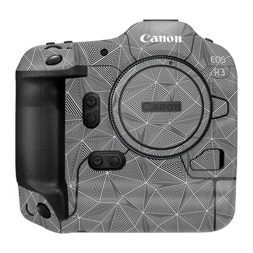 Textured Dark Prism Geometric Canon EOS R3 Camera Skin