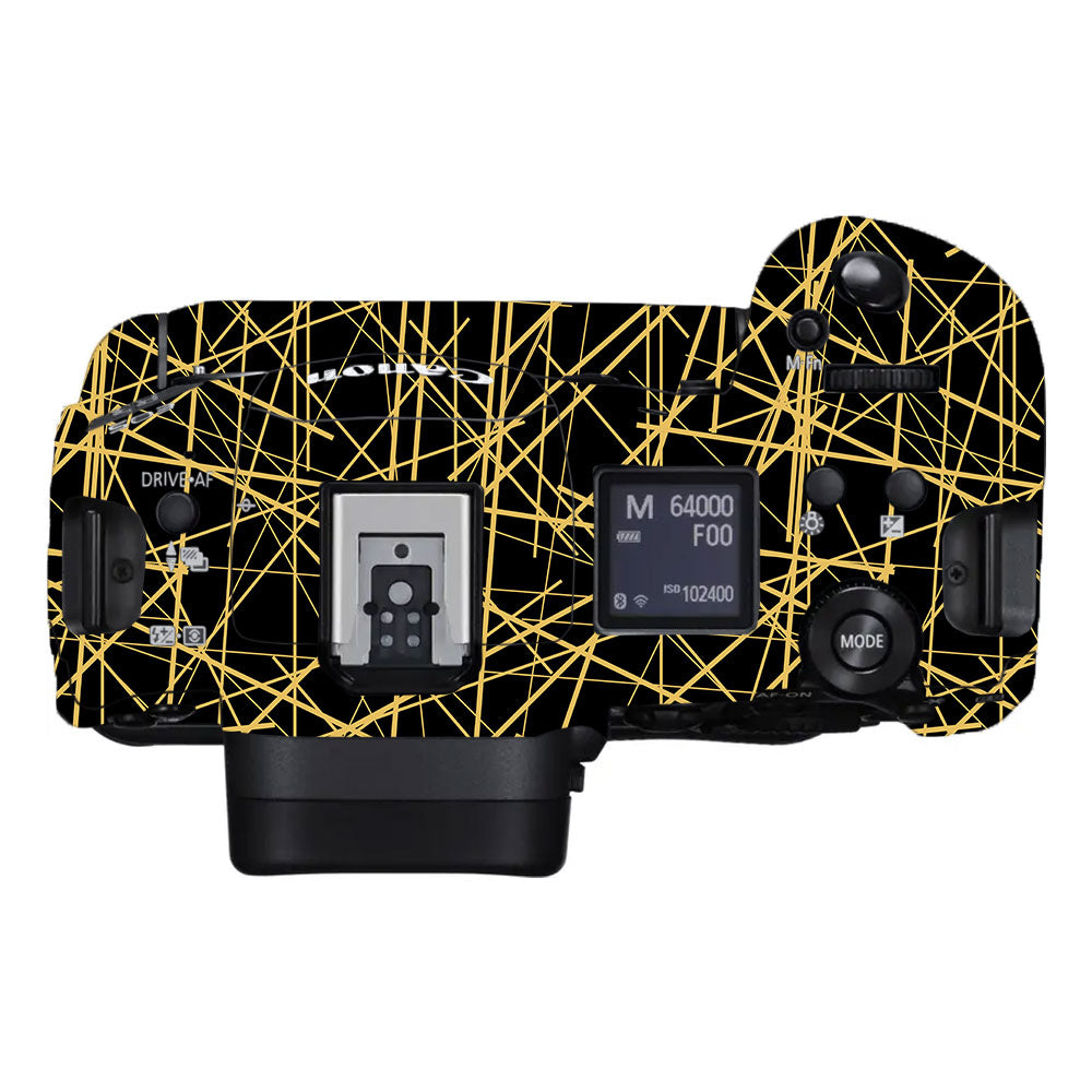 Textured Golden Web Canon EOS R3 Camera Skin