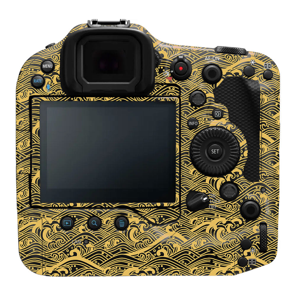 Textured Golden Tide Canon EOS R3 Camera Skin