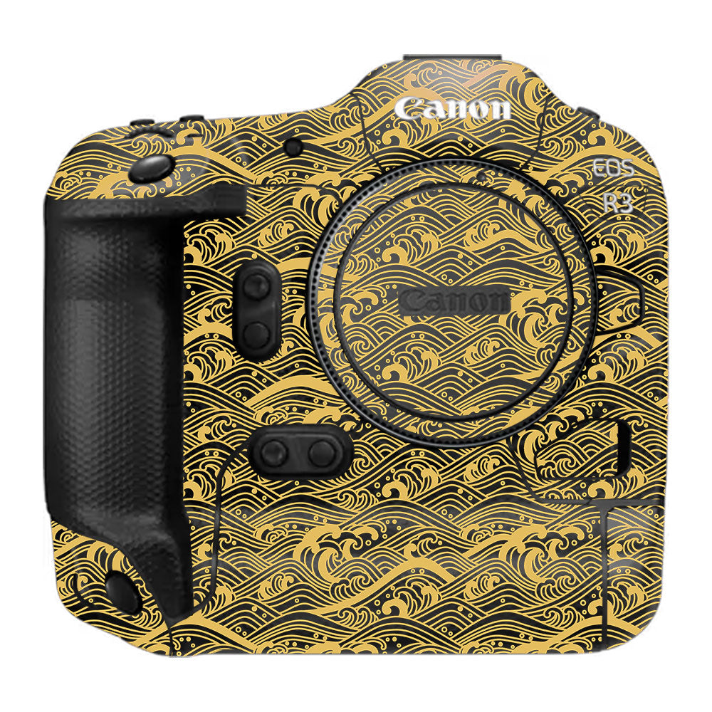 Textured Golden Tide Canon EOS R3 Camera Skin