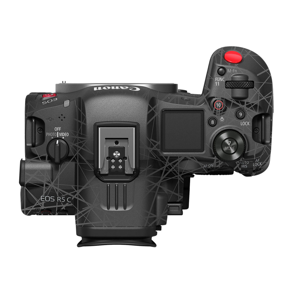 Textured Matte Graphite Canon EOS R5 C Camera Skin