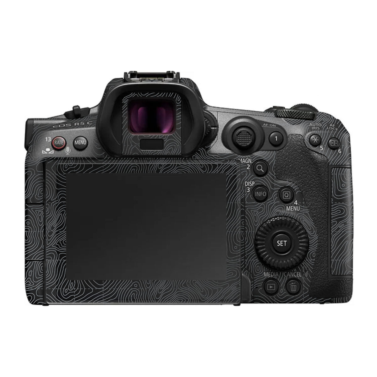 Textured Stealth Slate Canon EOS R5 C Camera Skin