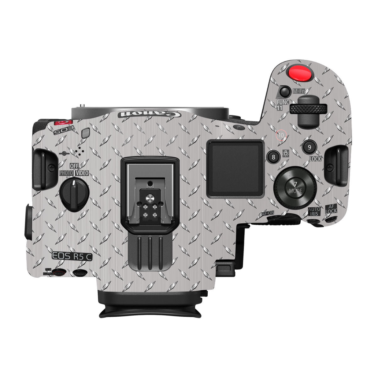 Textured Silver Tread Canon EOS R5 C Camera Skin