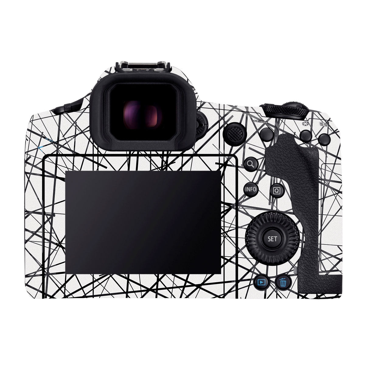 Textured White Chaos Line Canon EOS R5 Mark II Camera Skin