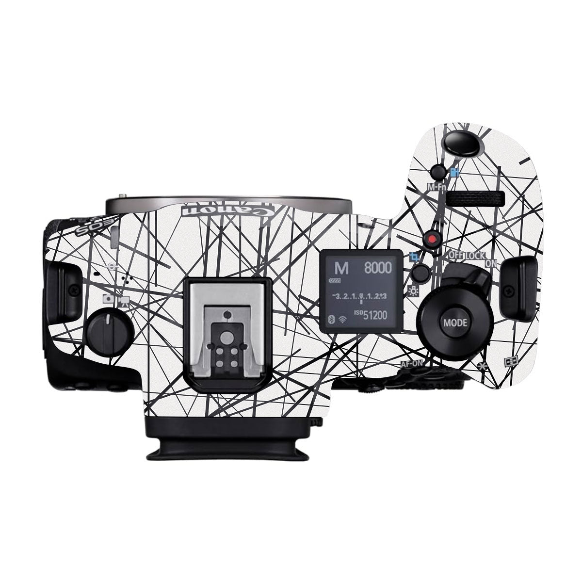 Textured White Chaos Line Canon EOS R5 Mark II Camera Skin