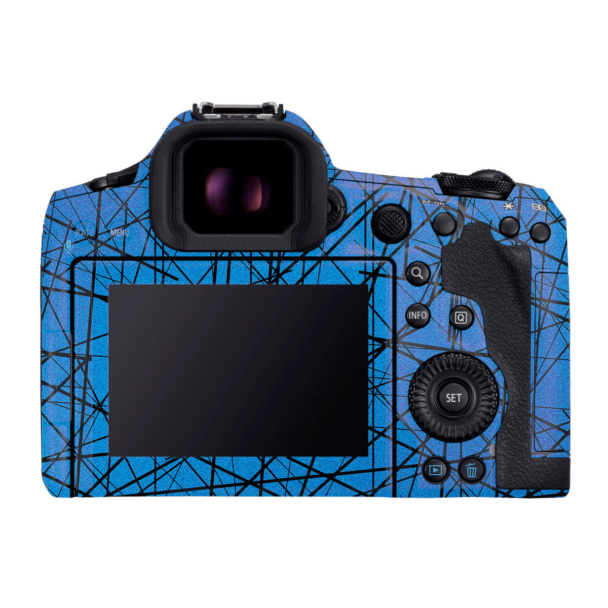 Textured Electric Blue Chaos Canon EOS R5 Mark II Camera Skin