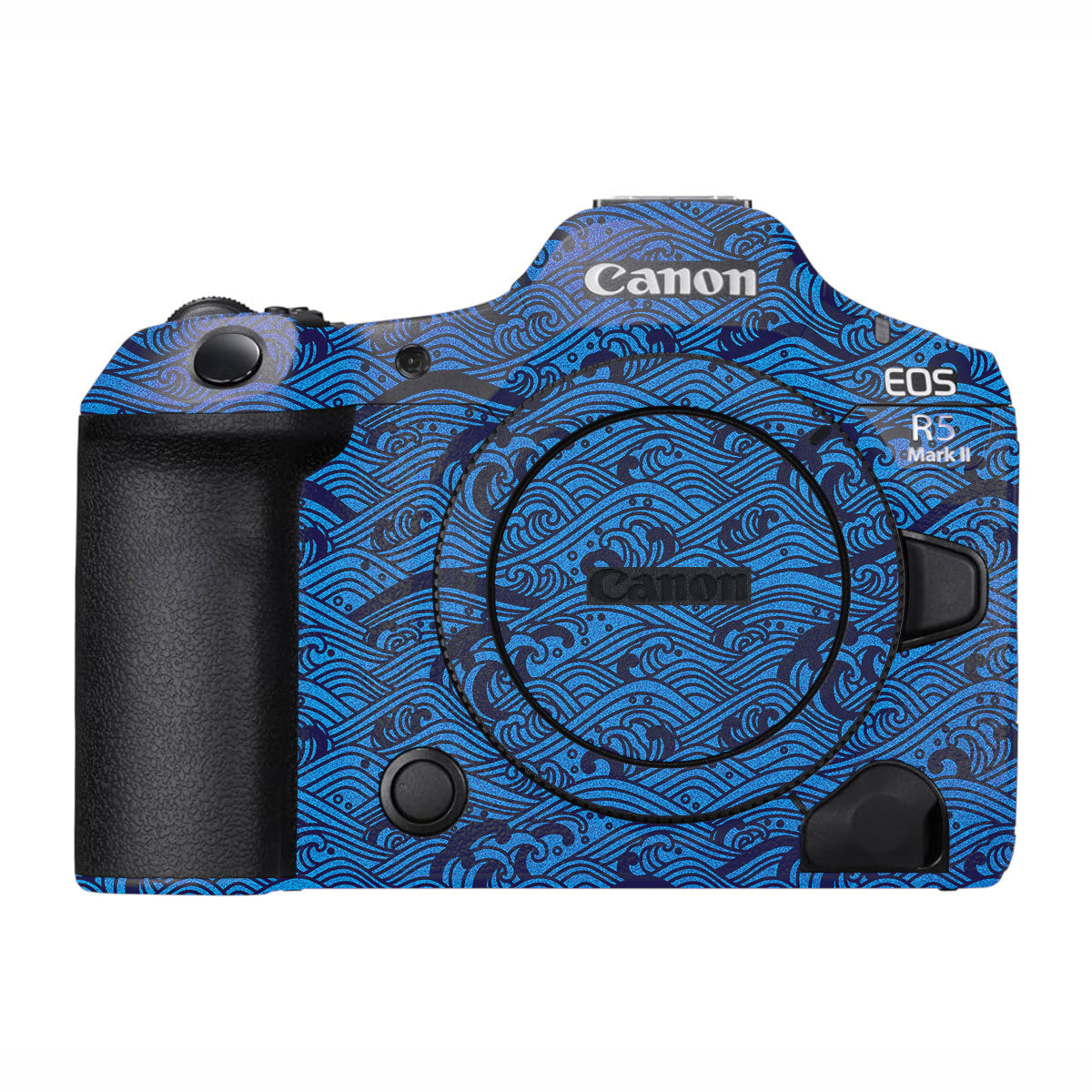 Textured Ocean Wave Blue Canon EOS R5 Mark II Camera Skin