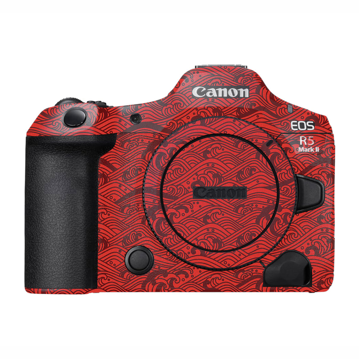 Textured Crimson Wave Canon EOS R5 Mark II Camera Skin