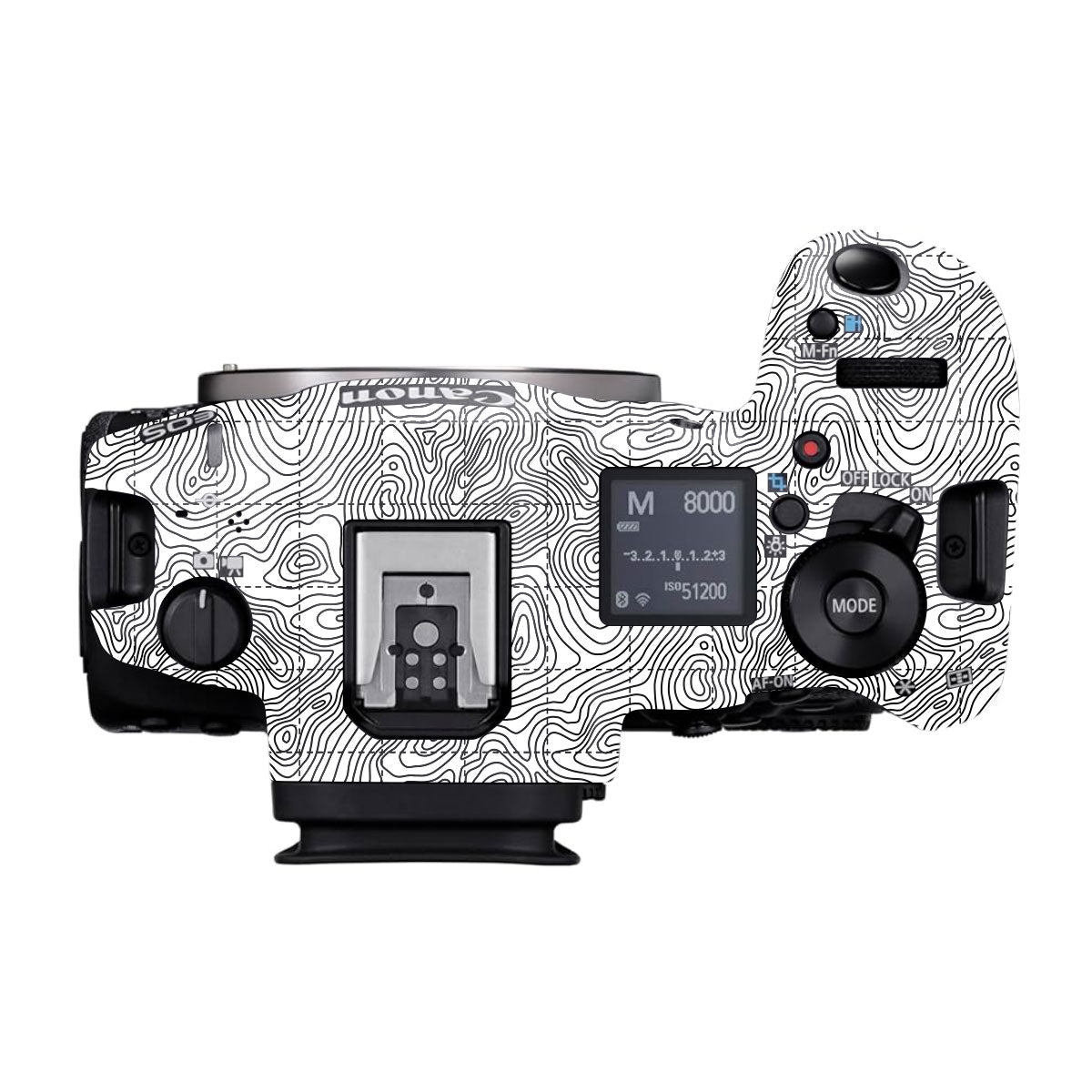 Textured Topo Flow Canon EOS R5 Mark II Camera Skin