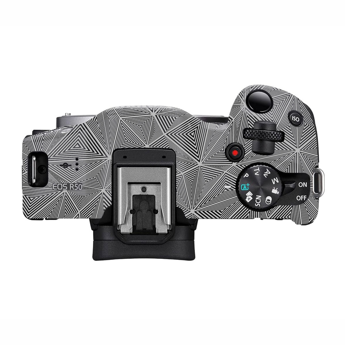 Textured Dark Prism Geometric Canon EOS R50 Camera Skin