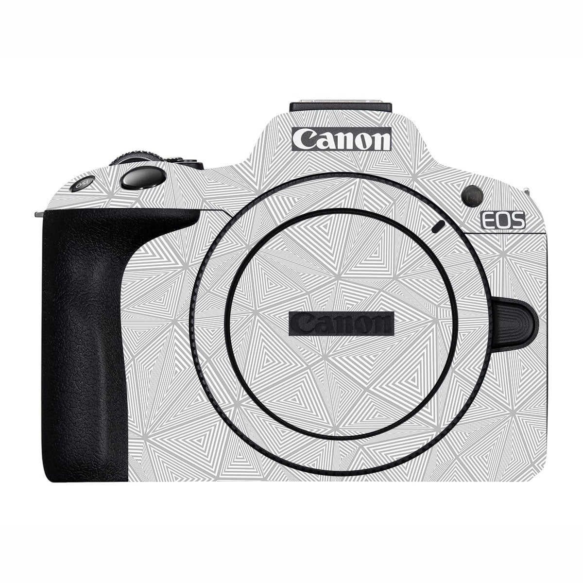 Textured Silver Prism Geometric Canon EOS R50 Camera Skin