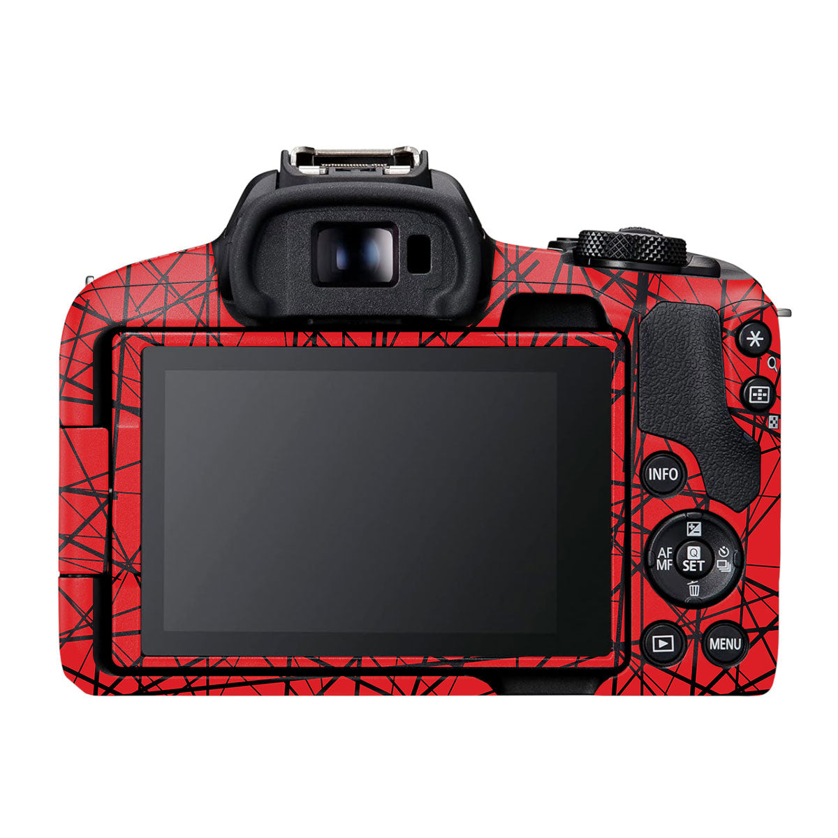 Textured Red Chaos Line Canon EOS R50 Camera Skin