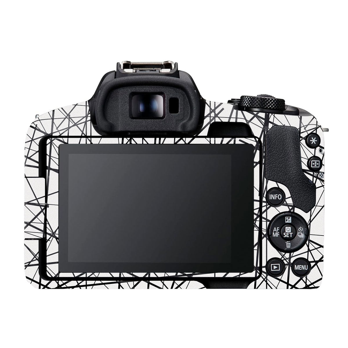 Textured White Chaos Line Canon EOS R50 Camera Skin
